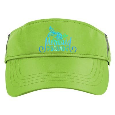 Mermaid Birthday Squad Party Matching Family Mermaid Lovers Adult Drive Performance Visor