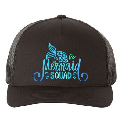 Mermaid Birthday Squad Party Matching Family Mermaid Lovers Yupoong Adult 5-Panel Trucker Hat