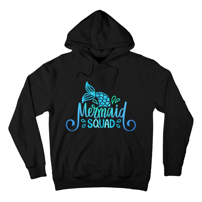 Mermaid Birthday Squad Party Matching Family Mermaid Lovers Hoodie