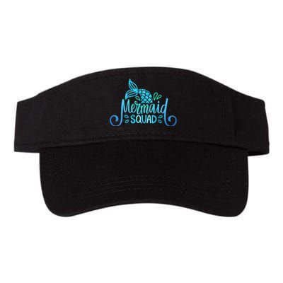 Mermaid Birthday Squad Party Matching Family Mermaid Lovers Valucap Bio-Washed Visor