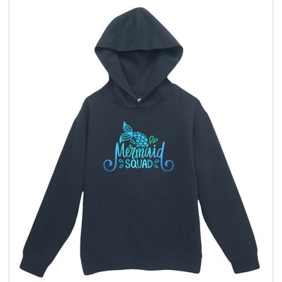 Mermaid Birthday Squad Party Matching Family Mermaid Lovers Urban Pullover Hoodie