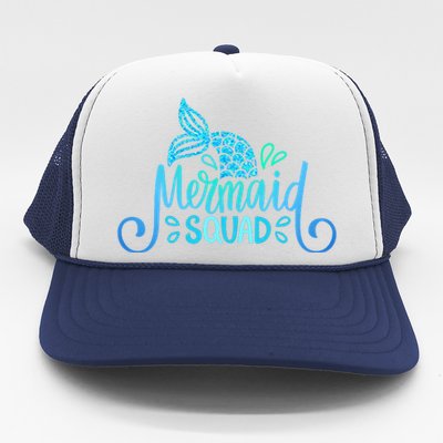 Mermaid Birthday Squad Party Matching Family Mermaid Lovers Trucker Hat