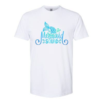 Mermaid Birthday Squad Party Matching Family Mermaid Lovers Softstyle CVC T-Shirt