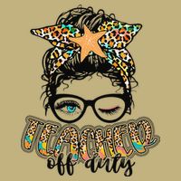 Messy Bun Summer Teacher Off Duty Leopard Magnet