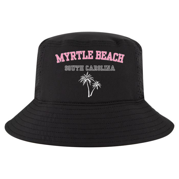 Myrtle Beach South Carolina Souvenir Palm Tree Holiday Cool Comfort Performance Bucket Hat