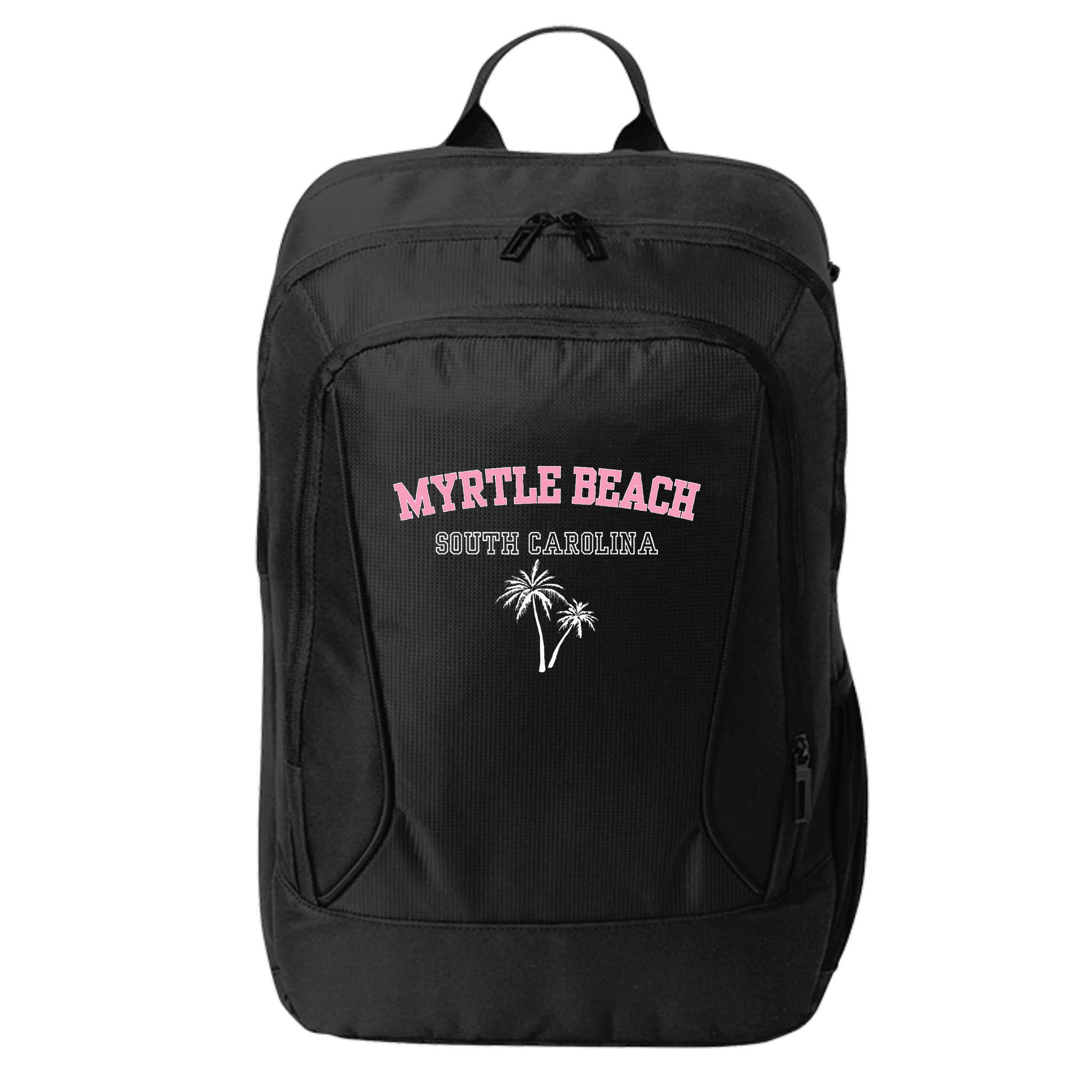 Myrtle Beach South Carolina Souvenir Palm Tree Holiday City Backpack