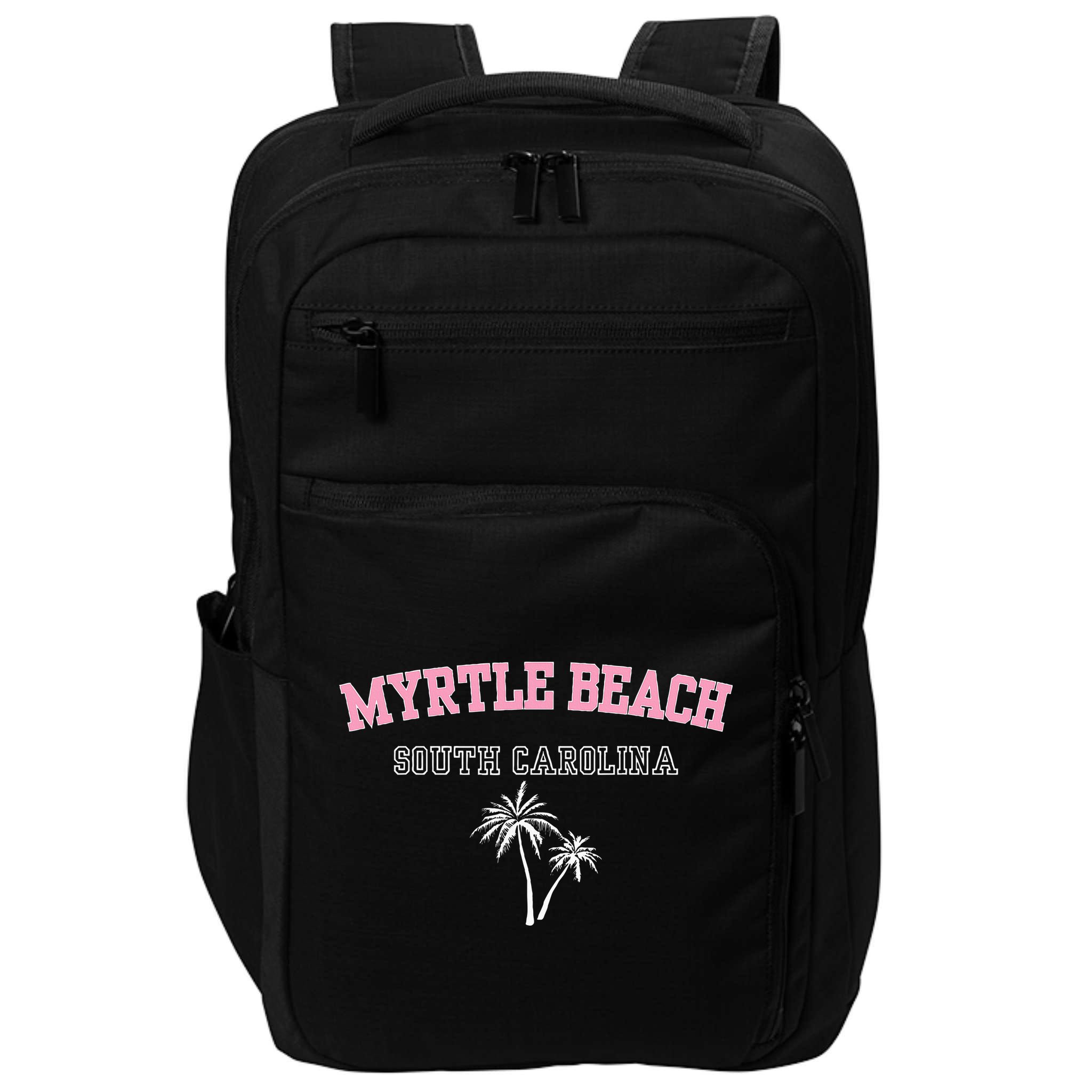 Myrtle Beach South Carolina Souvenir Palm Tree Holiday Impact Tech Backpack