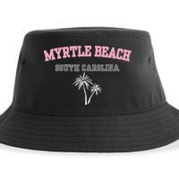 Myrtle Beach South Carolina Souvenir Palm Tree Holiday Sustainable Bucket Hat