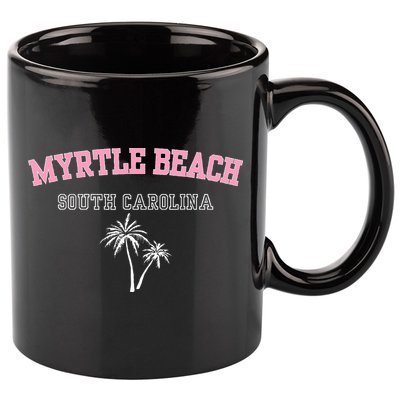 Myrtle Beach South Carolina Souvenir Palm Tree Holiday 11oz C Handle Ceramic Mug