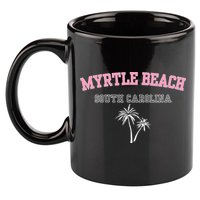Myrtle Beach South Carolina Souvenir Palm Tree Holiday 11oz C Handle Ceramic Mug