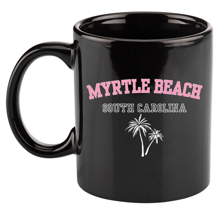 Myrtle Beach South Carolina Souvenir Palm Tree Holiday 11oz C Handle Ceramic Mug