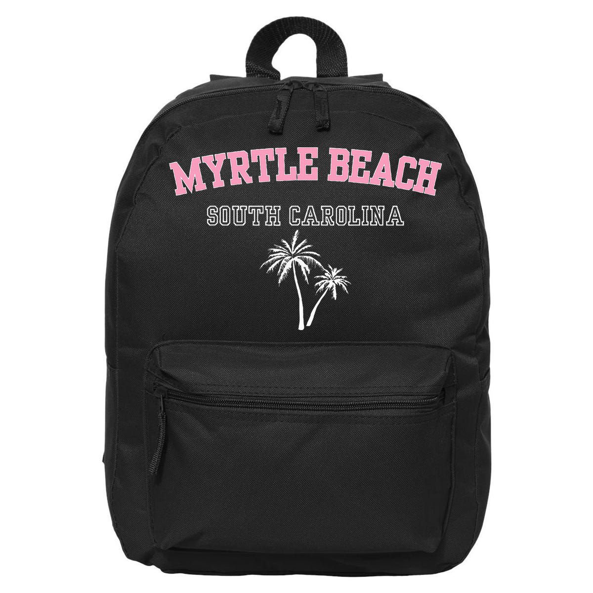 Myrtle Beach South Carolina Souvenir Palm Tree Holiday 16 in Basic Backpack