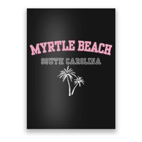 Myrtle Beach South Carolina Souvenir Palm Tree Holiday Poster