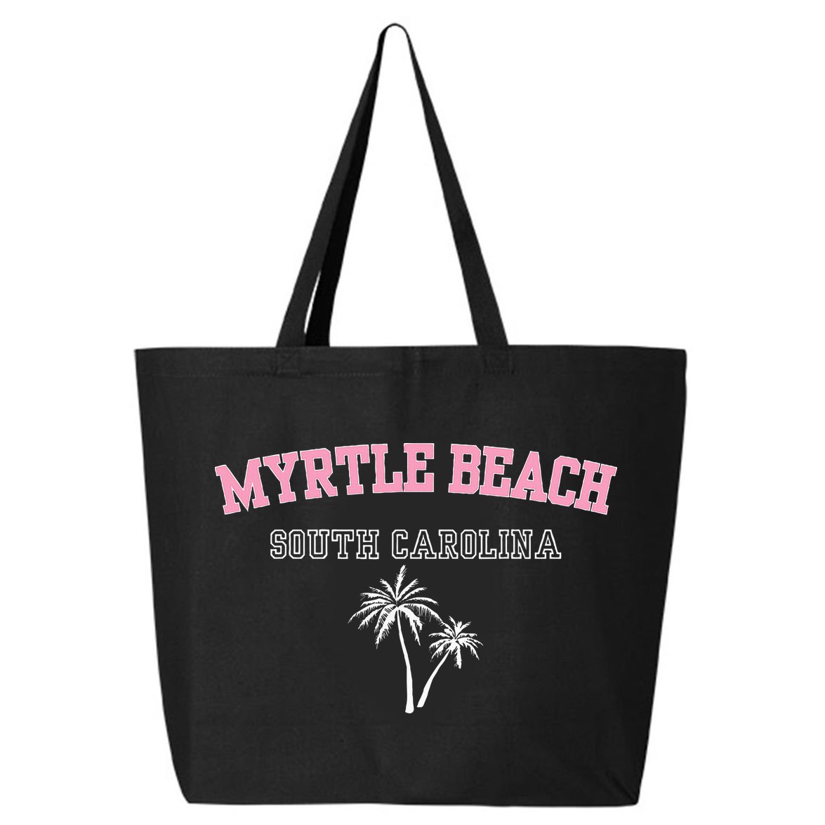 Myrtle Beach South Carolina Souvenir Palm Tree Holiday 25L Jumbo Tote