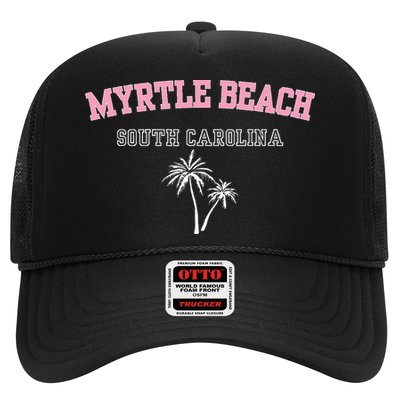 Myrtle Beach South Carolina Souvenir Palm Tree Holiday Trucker Hat