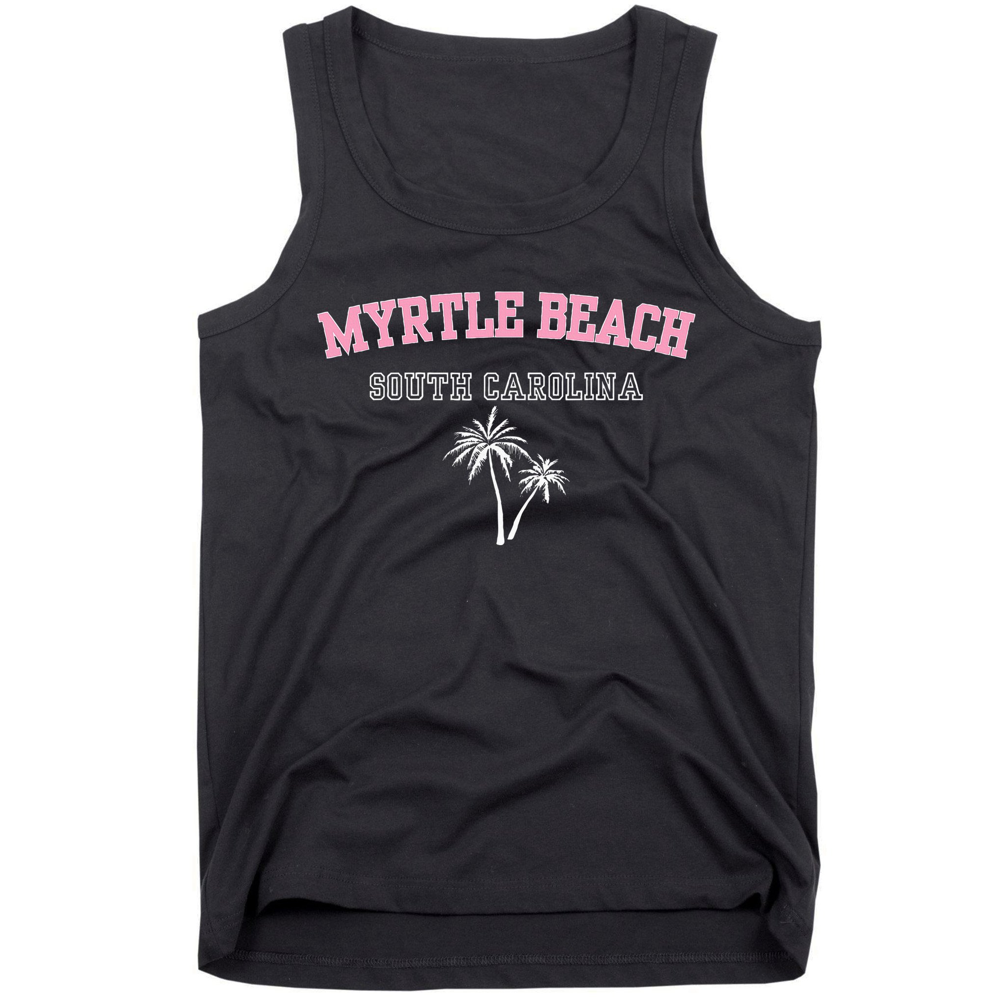 Myrtle Beach South Carolina Souvenir Palm Tree Holiday Tank Top
