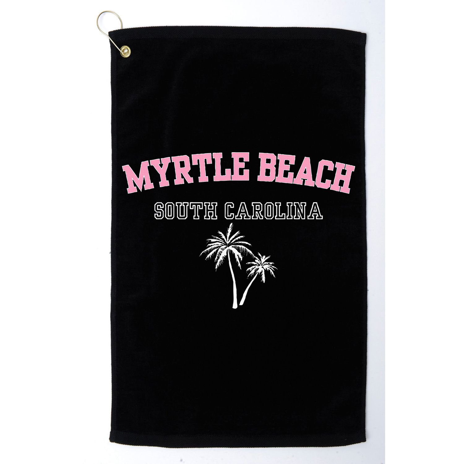 Myrtle Beach South Carolina Souvenir Palm Tree Holiday Golf Towel