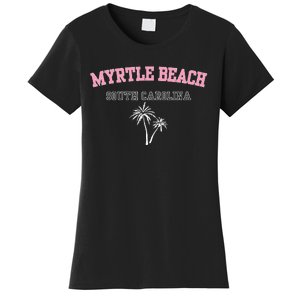 Myrtle Beach South Carolina Souvenir Palm Tree Holiday Women's T-Shirt