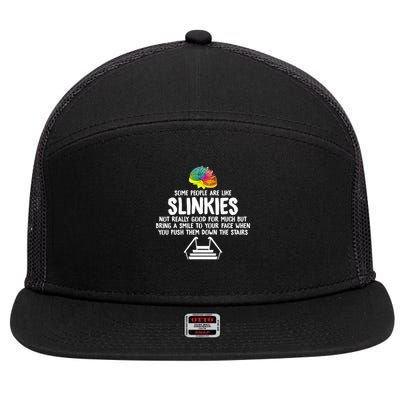 Mondello Black Slinkies 7 Panel Mesh Trucker Snapback Hat
