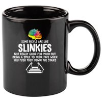 Mondello Black Slinkies 11oz C Handle Ceramic Mug