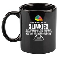 Mondello Black Slinkies 11oz C Handle Ceramic Mug