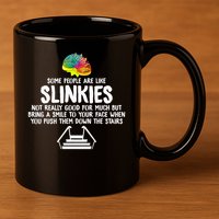 Mondello Black Slinkies 11oz C Handle Ceramic Mug