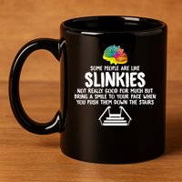 Mondello Black Slinkies 11oz C Handle Ceramic Mug