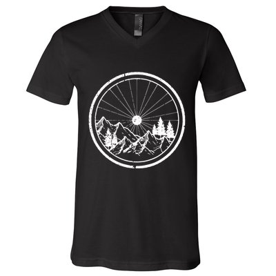 Mountain Bike Shirts MTB Cycling Bicycle Biking Shirts Gift V-Neck T-Shirt
