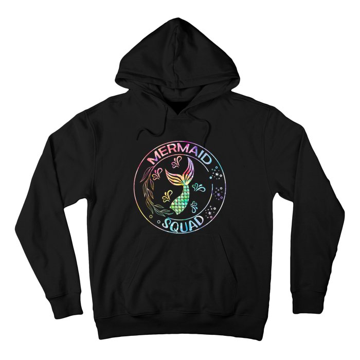 Mermaid Birthday Squad Party Matching Family Mermaid Lovers Hoodie