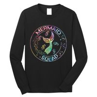 Mermaid Birthday Squad Party Matching Family Mermaid Lovers Long Sleeve Shirt