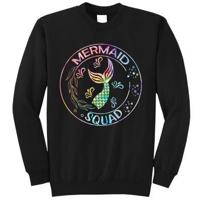 Mermaid Birthday Squad Party Matching Family Mermaid Lovers Sweatshirt