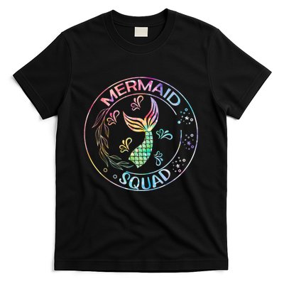 Mermaid Birthday Squad Party Matching Family Mermaid Lovers T-Shirt