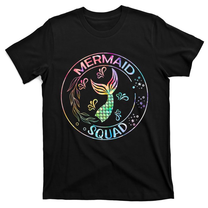 Mermaid Birthday Squad Party Matching Family Mermaid Lovers T-Shirt