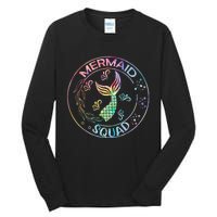 Mermaid Birthday Squad Party Matching Family Mermaid Lovers Tall Long Sleeve T-Shirt