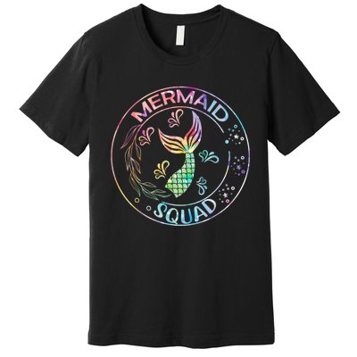 Mermaid Birthday Squad Party Matching Family Mermaid Lovers Premium T-Shirt