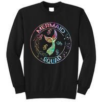 Mermaid Birthday Squad Party Matching Family Mermaid Lovers Tall Sweatshirt