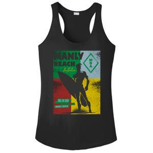 Manly Beach Sydney Australia Surfer Ladies PosiCharge Competitor Racerback Tank