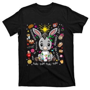 Mi Burrito Sabanero Mexican Christmas Donkey Spanish Xmas T-Shirt