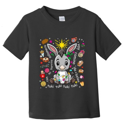 Mi Burrito Sabanero Mexican Christmas Donkey Spanish Xmas Toddler T-Shirt