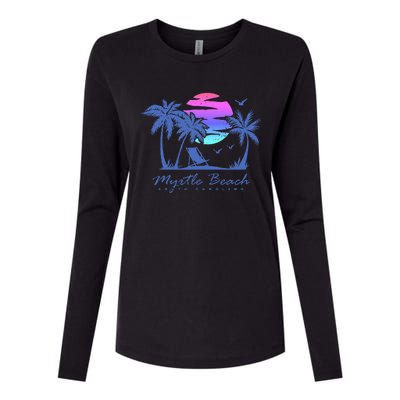 Myrtle Beach South Carolina Vacation Womens Cotton Relaxed Long Sleeve T-Shirt