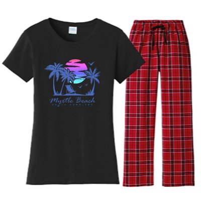 Myrtle Beach South Carolina Vacation Women's Flannel Pajama Set