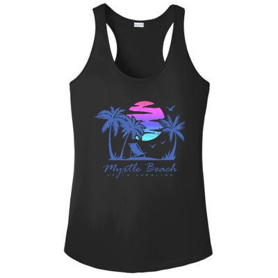 Myrtle Beach South Carolina Vacation Ladies PosiCharge Competitor Racerback Tank