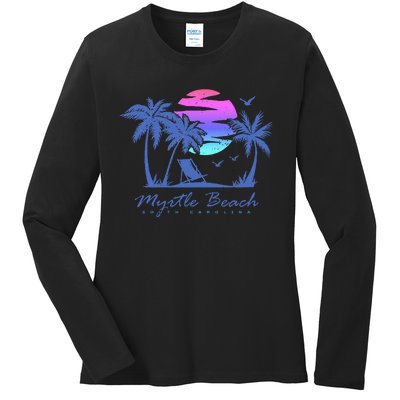 Myrtle Beach South Carolina Vacation Ladies Long Sleeve Shirt