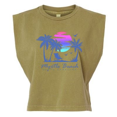 Myrtle Beach South Carolina Vacation Garment-Dyed Women's Muscle Tee