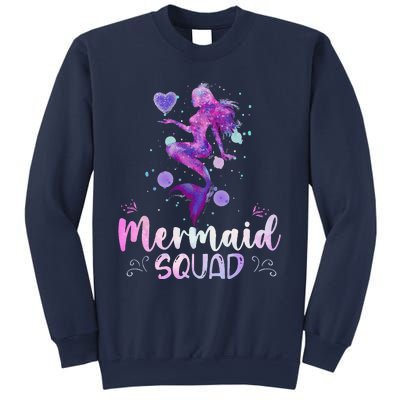 Mermaid Birthday Squad Party Women Mermaid Halloween Sweatshirt