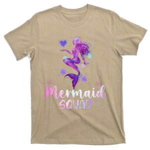 Mermaid Birthday Squad Party Women Mermaid Halloween T-Shirt