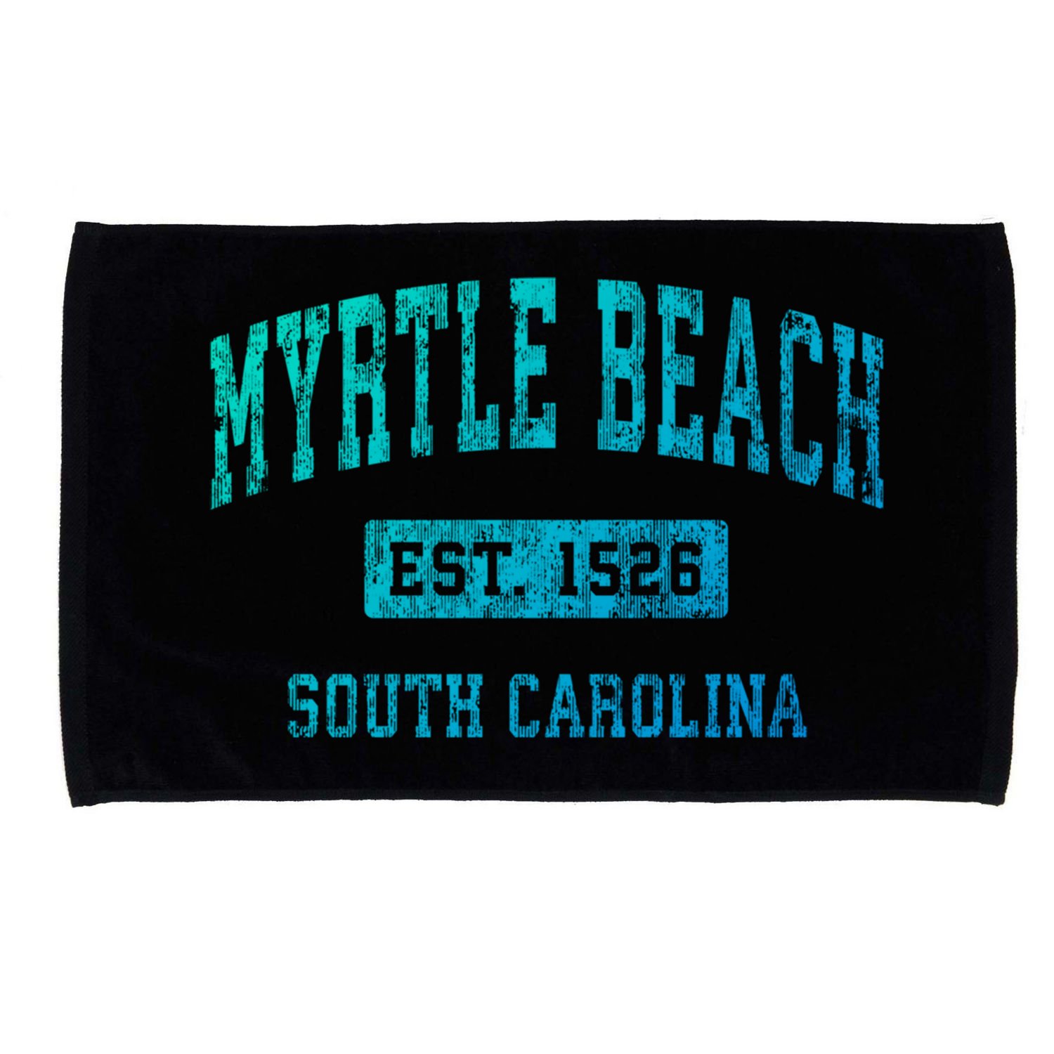 Myrtle Beach South Carolina Sc Vintage Established Sports Gift Microfiber Hand Towel