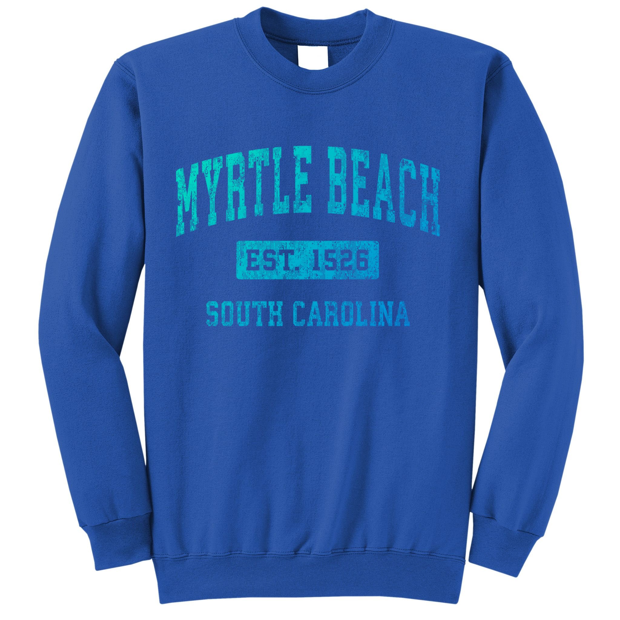 Myrtle Beach South Carolina Sc Vintage Established Sports Gift Sweatshirt