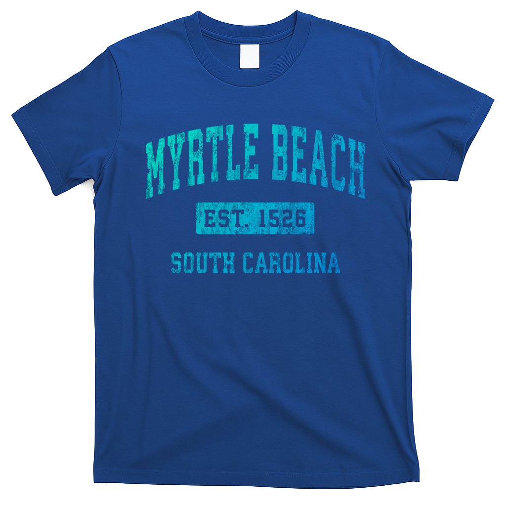 Myrtle Beach South Carolina Sc Vintage Established Sports Gift T-Shirt