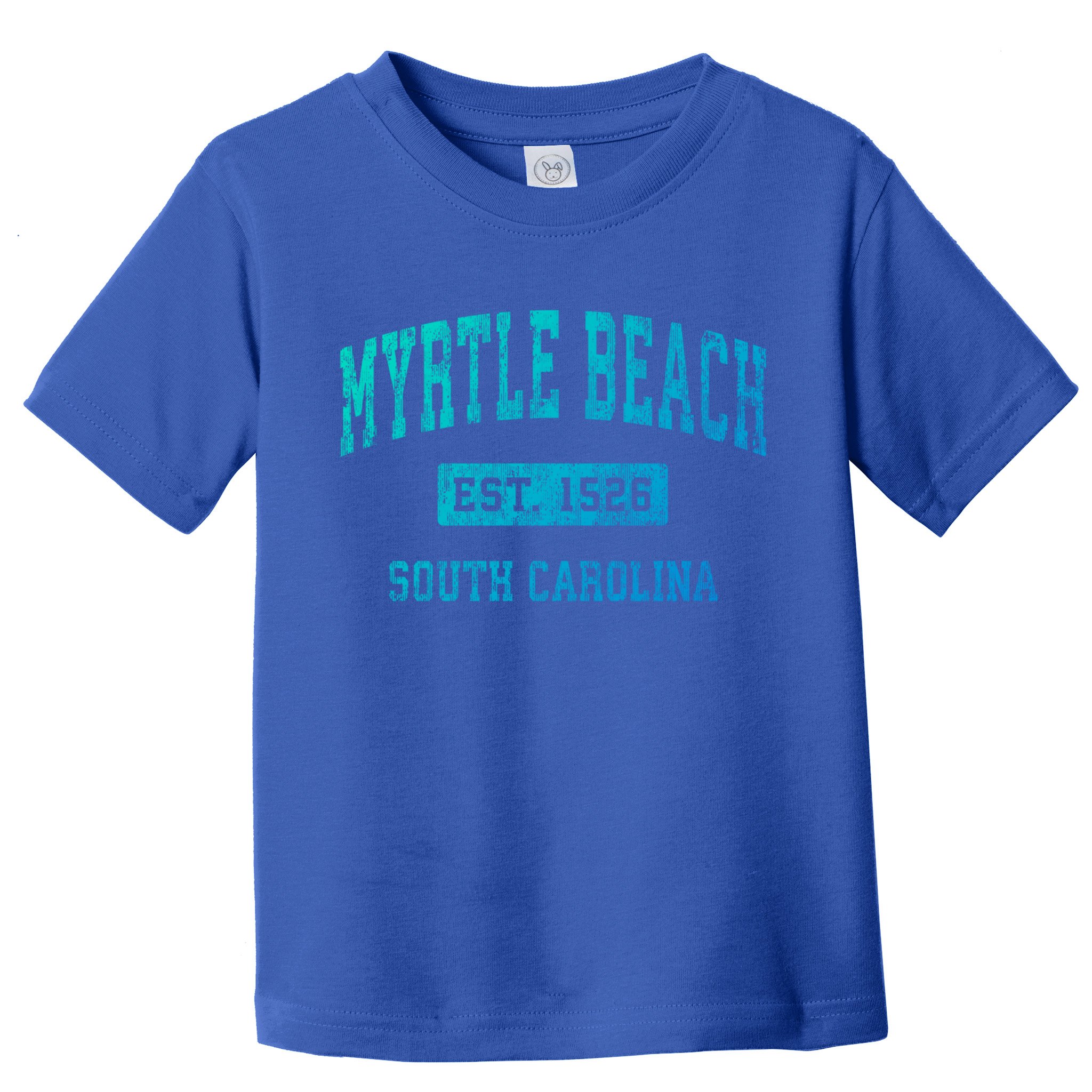 Myrtle Beach South Carolina Sc Vintage Established Sports Gift Toddler T-Shirt